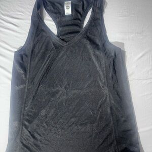 Women's Black Racerback Tank Top - Brand: Unbranded